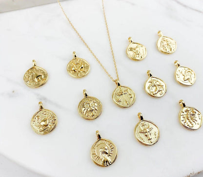 Gold Plated Zodiac Sign Necklace